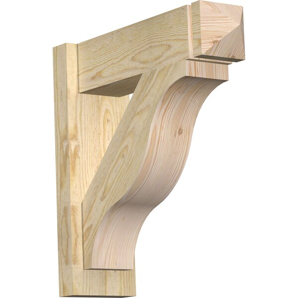 Ekena Millwork Funston Rough Sawn Arts and Crafts Outlooker, Douglas Fir, 6"W x 20"D x 20"H OUT06X20X20FST03RDF - main